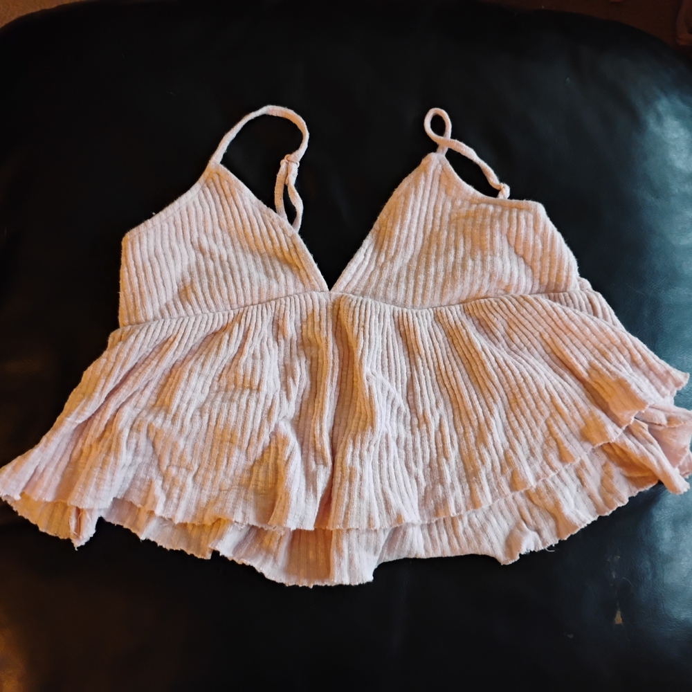 Wild Fable Pink Pleated Camisole Top